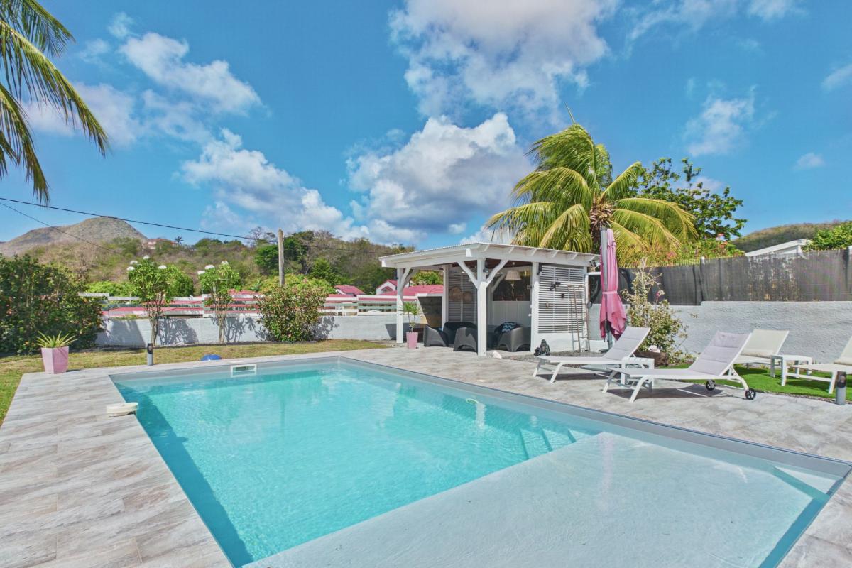 Location villa  au diamant piscine 8 personnes  - carbet piscine